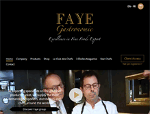 Tablet Screenshot of faye-gastronomie.com